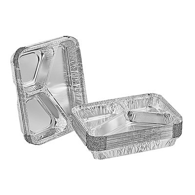 3 nodalījumu alumīnija folijas konteiners