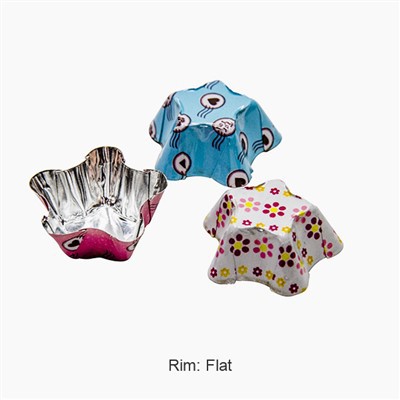 Pentagona šokolādes folijas kauss