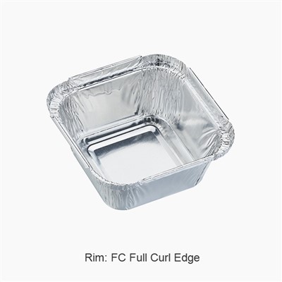 Mazie alumīnija folijas konteineri ar vākiem